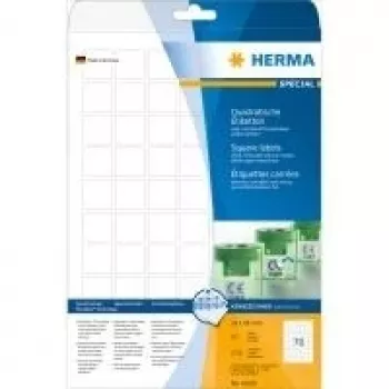 Etiqueta autoadhesiva para impresora HERMA etiquetas reutilizables A4 24x24 mm