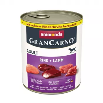 Animonda GranCarno Original Rind & Lamm Adult 800 g, sin cereales, lata