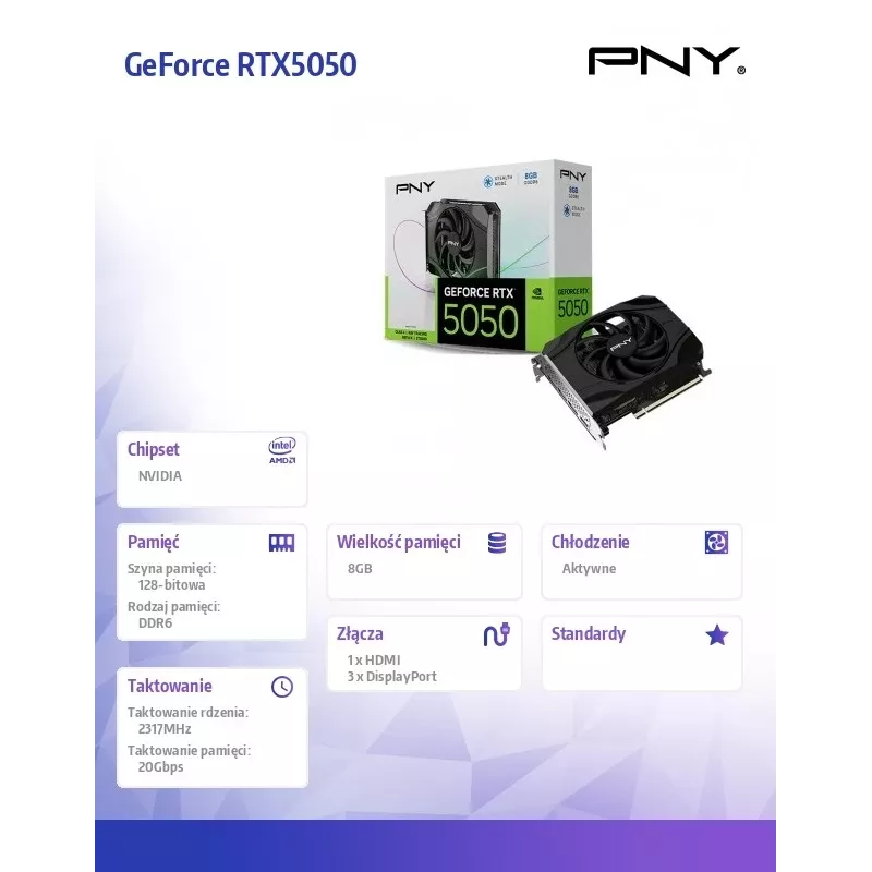 Tarjeta gráfica NVIDIA GeForce RTX 5050 8 GB GDDR6
