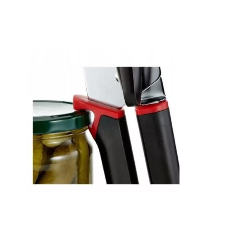 Tefal Ingenio K20705 abridor multiusos, abrelatas, acero inoxidable, negro/rojo