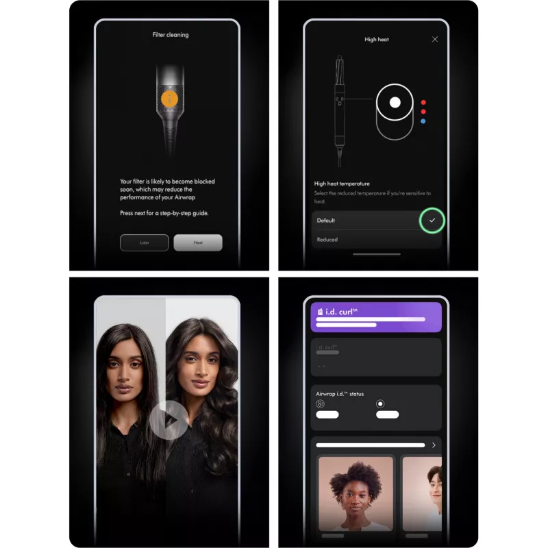 Dyson Airwrap i.d. Multistyler Negro cálido, Naranja, Verde azulado 1300 W 2,675 m
