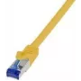 Logilink Professional - Cable de red - RJ-45 (macho) a RJ-45 (macho) - 1 m - 6 mm - S/FTP - cable Cat.7 (cable) / CAT 6a (conectores) - libre de halógenos, inyectado, protección de lengüeta - amarillo, RAL 1018 (C6