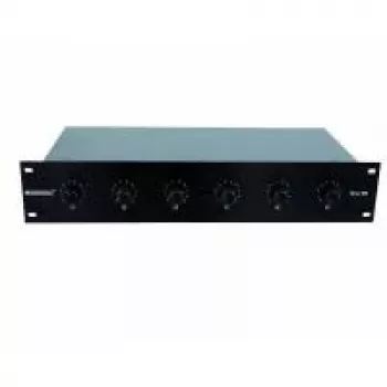 Mezclador de zonas de audio Omnitronic ELA 6S-Zonen LS-Regler 30W — Regulador de altavoces de 6 zonas, 30 W de salida