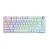 SAVIO PHENIX WHITE teclado mecánico inalámbrico, Gateron Red Pro, ABS