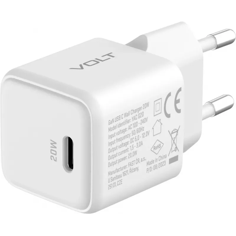 Fuente de alimentación USB-C YENKEE YAC G20 20W 3A Power Delivery