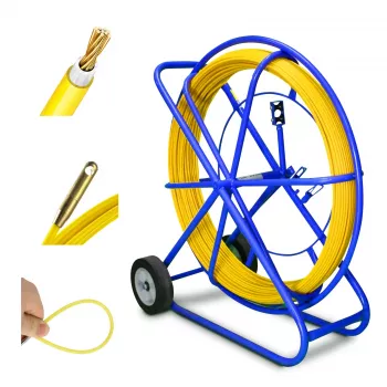 Guía pasacables Extralink Pilot 9mm 150m fibra óptica PRFV amarillo