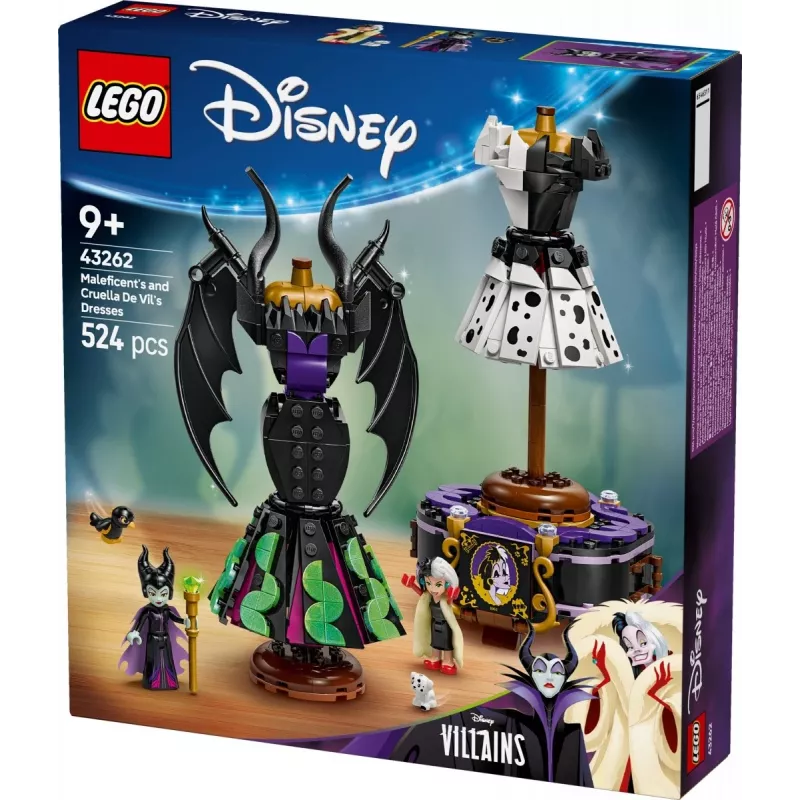 LEGO DISNEY 43262 Vestidos de Maléfica y Cruella de Vil
