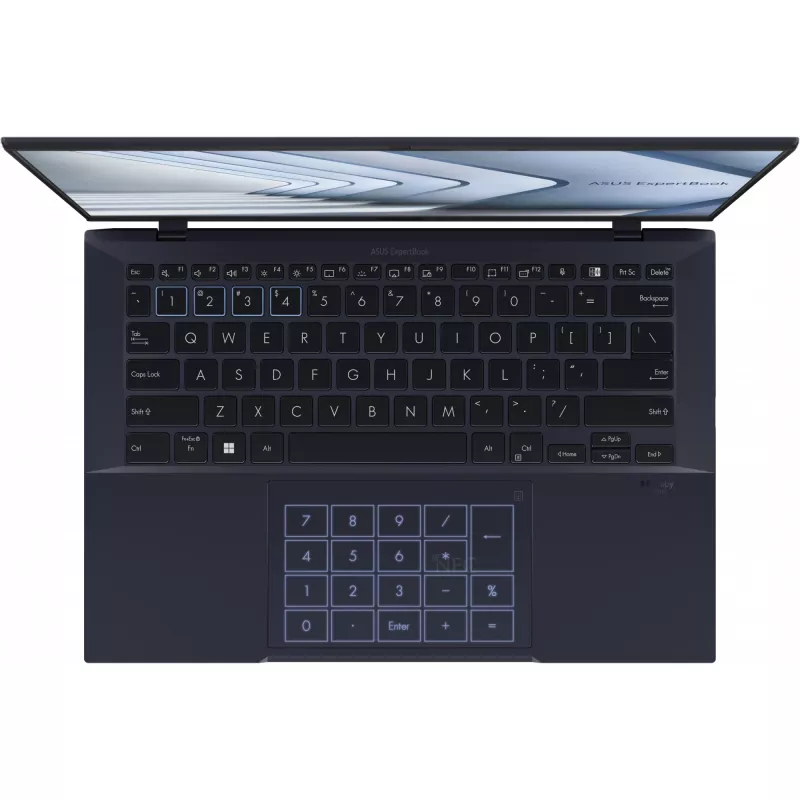 ASUS ExpertBook B9 OLED B9403CVAR-PP1735X portátil, Intel Core 7 150U, 35,6 cm (14 pulgadas) WQXGA+ 2880 x 1800, 16 GB LPDDR5x, SSD de 512 GB, Intel Graphics, Windows 11 Pro, teclado alemán, negro