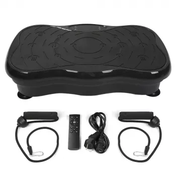 Extralink Plataforma vibratoria para ejercicio Fitness Moonwalk Spinmove negro