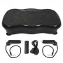 Extralink Plataforma vibratoria para ejercicio Fitness Moonwalk Spinmove negro