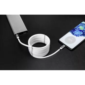 Renkforce Cable USB USB 2.0 conector macho USB-C™, conector macho USB-C™ 2,00 m blanco contactos con baño de oro (TO-6886785)