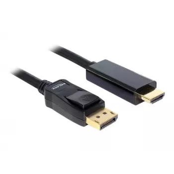 Cable Delock DisplayPort 1.1 conector macho > conector macho High Speed HDMI-A pasivo 3 m negro (82435)