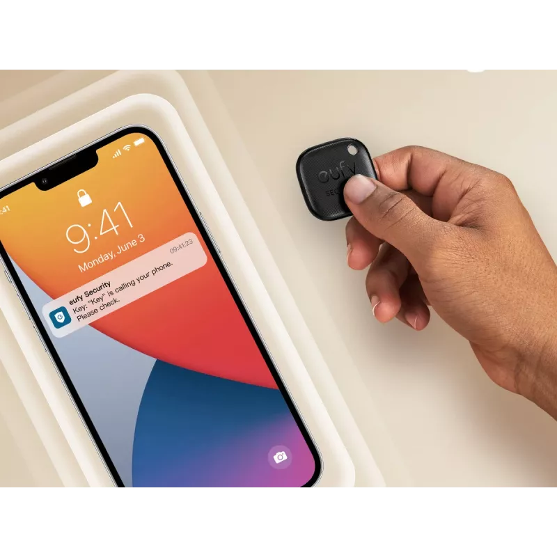 Rastreador Bluetooth Anker Eufy SmartTrack Link — pack de 2, protección antirrobo para iPhone y iPad