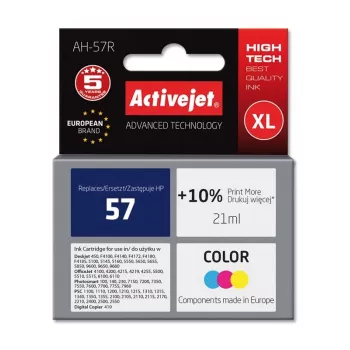 Activejet AH-57R tinta (sustituto de HP 57 C6657AE; Premium; 21 ml; color)