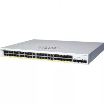 Switch Gigabit PoE L2 gestionado Cisco CBS220-24P-4X — 24x 10/100/1000 RJ-45, 4x SFP+, 128 Gbit/s, 8192 MAC