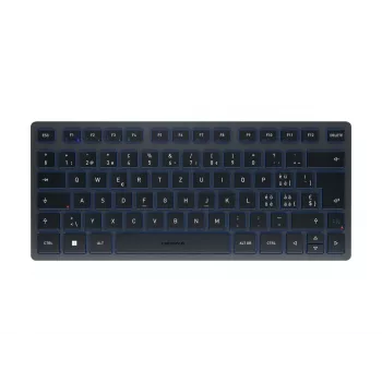 Teclado Bluetooth CHERRY KW 7100 MINI BT QWERTZ suizo azul inalámbrico