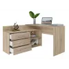 Mesa de ordenador Topeshop DANY SONOMA KPL color roble