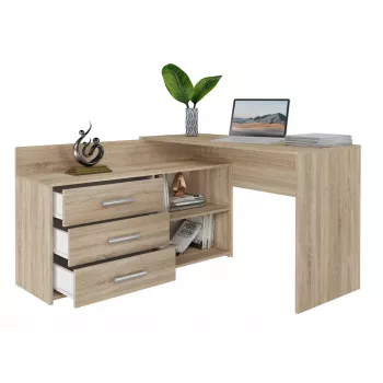 Mesa de ordenador Topeshop DANY SONOMA KPL color roble