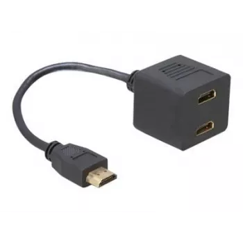 Adaptador HDMI DeLOCK 65056 0,2 m conector macho a 2x conector hembra
