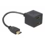 Adaptador HDMI DeLOCK 65056 0,2 m conector macho a 2x conector hembra