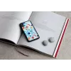 Funda protectora iKins para iPhone XR – diseño Poppin Rock negro