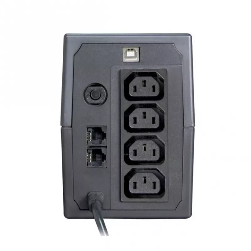 SAI ORVALDI I650 0,6 kVA (360 W) con pantalla LCD y USB, 4 salidas IEC