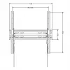 Soporte de pared para TV MACLEAN MC-748A VESA 100x100–400x400 mm inclinable negro soporta hasta 45 kg