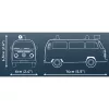 Juguete de construcción Cobi Volkswagen T2b Feuerwehr escala 1:35, rojo