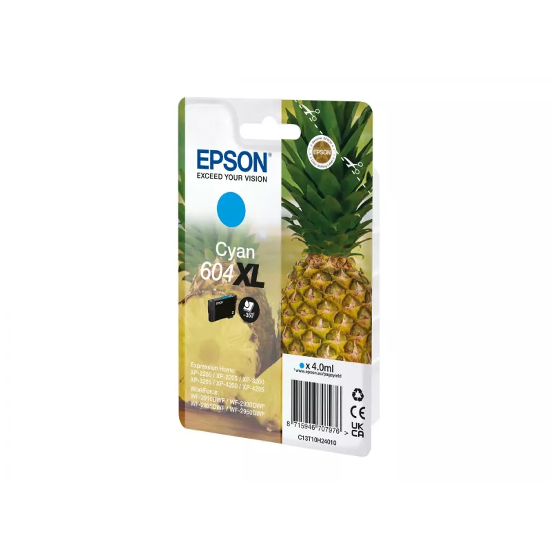 Cartucho de tinta Epson 604XL 1 ud. original alto rendimiento (XL) cian