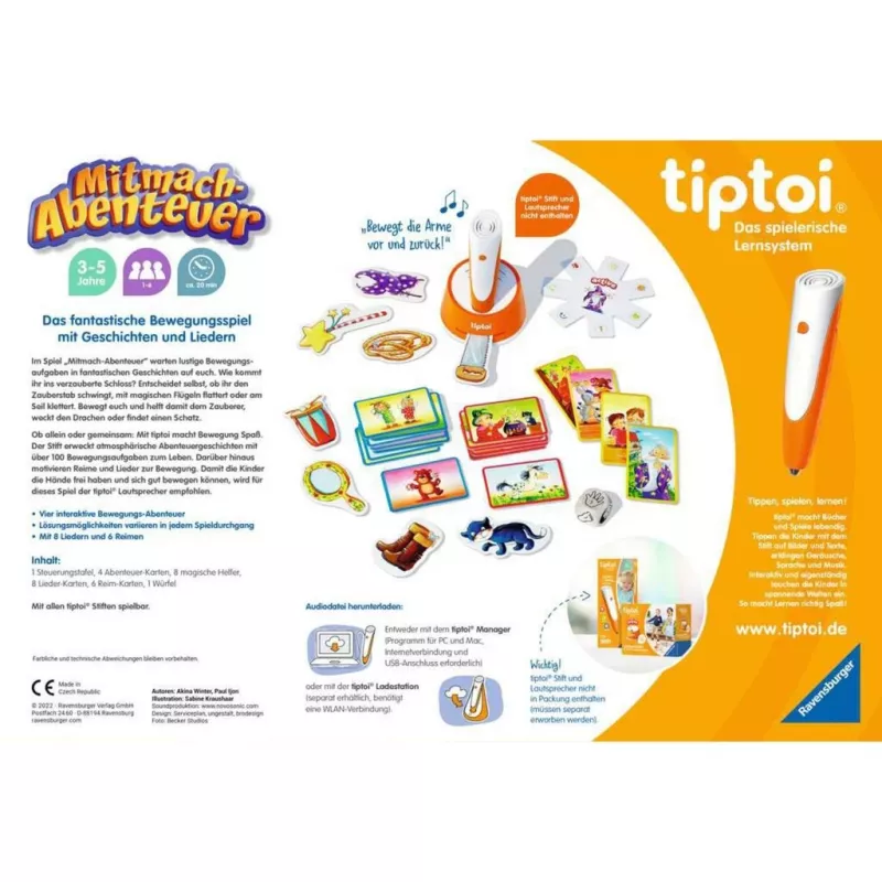 tiptoi ACTIVE aventura interactiva, juego de habilidad
