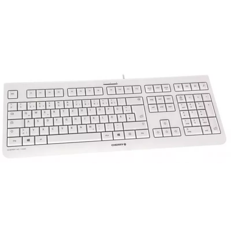 Teclado CHERRY KC 1000 Home USB distribución suiza Gris