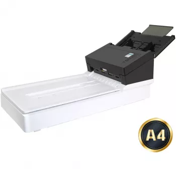Escáner ADF Avision AD360GF — ADF A4, 600 x 1200 DPI, alimentador de 100 hojas, CIS, dúplex, LCD, blanco