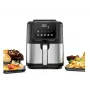 Freidora de aire Rommelsbacher FRH 1500 — 5 L, 1500 W, acero inoxidable/negro