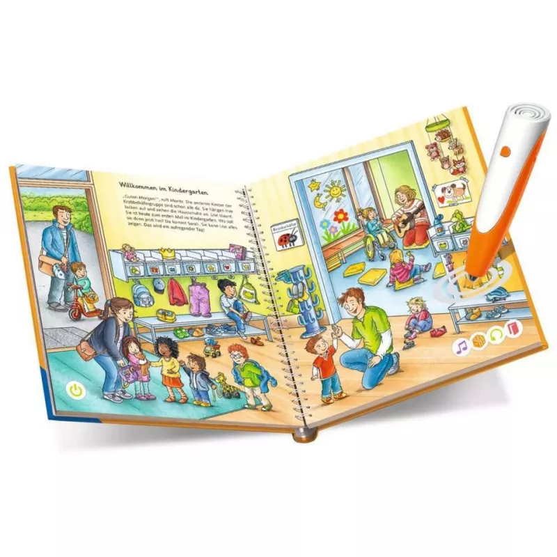 tiptoi Starter-Set: Mein Wörterbilderbuch Kindergarten, libro educativo lápiz y libro de imágenes