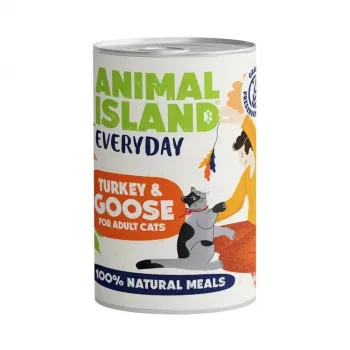ANIMAL ISLAND Everyday Pavo y ganso - Comida húmeda para gatos - 400 g