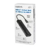 Hub USB-C, 4 puertos 2x USB-A, 2x USB-C, Negro