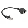 Cable de extensión de red DeLOCK Cat.6A 25 cm negro