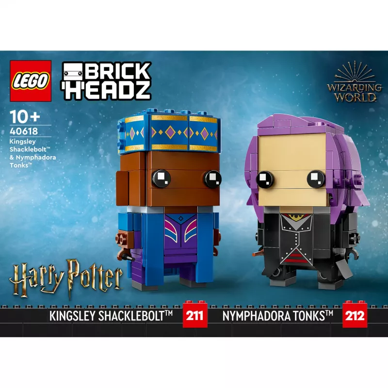 Lego Brickheadz Harry Potter 40618 Kingsley Shacklebolt y Nymphadora Tonks