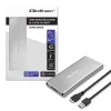 Carcasa de aluminio QOLTEC 51833 para SSD M.2, SATA a USB 3.0, compatible hasta 2 TB