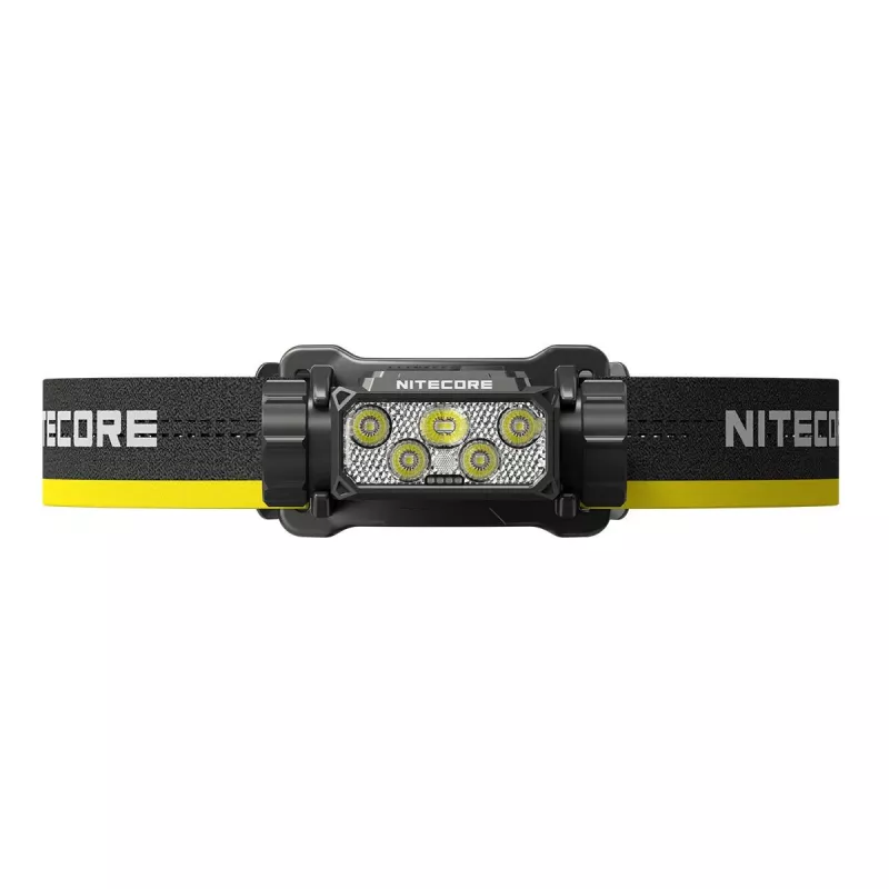 Nitecore HC70 UHE linterna frontal, 1600 lm, 6 LED, IP68, recargable por USB, aluminio, 172 g, negra