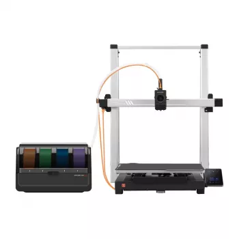Impresora 3D AnyCubic Kobra 3 Max Combo — volumen de impresión 420×420×500 mm, PETG/PLA, temperatura máx. de boquilla 300°C, cama caliente 90°C, Wi-Fi