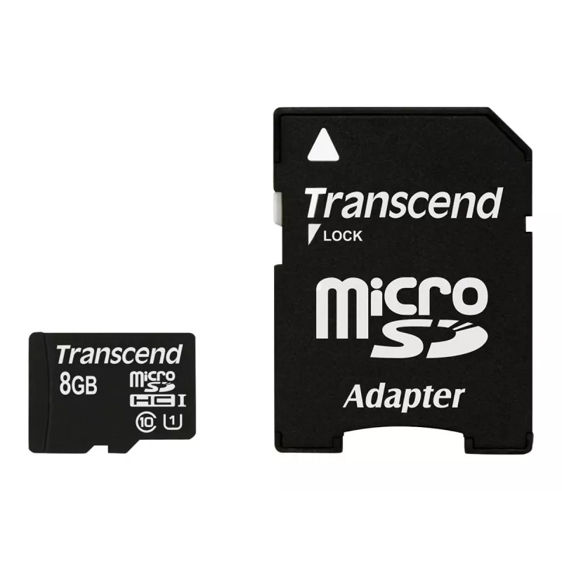 Transcend Premium - Tarjeta de memoria flash (microSDHC/adaptador SD incluido)