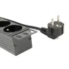 EnerGenie EG-PDU-014-F unidad de distribución de energía para rack (8 tomas FR, 1U, 16A, conector Schuko, 3m, negro)