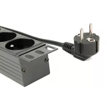 EnerGenie EG-PDU-014-F unidad de distribución de energía para rack (8 tomas FR, 1U, 16A, conector Schuko, 3m, negro)