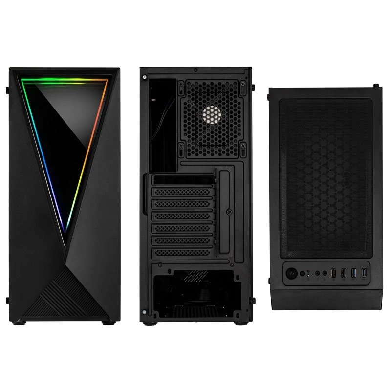 Kolink VOID RGB caja de PC torre, negra, con ventana, ventilador LED, filtro antipolvo