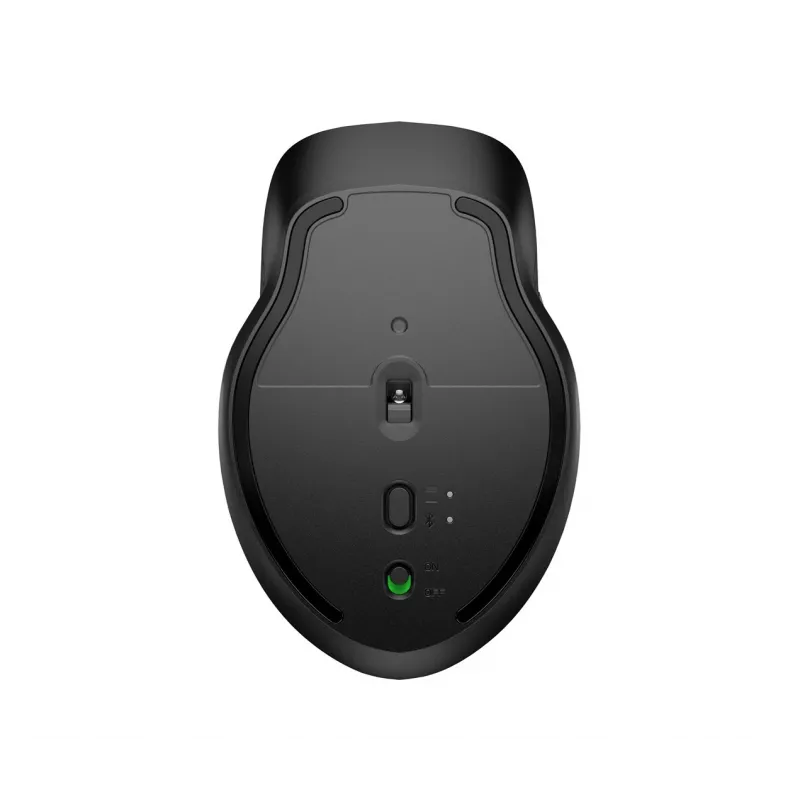 HP 435 Ratón inalámbrico multidispositivo, ambidiestro, RF Wireless + Bluetooth, 4000 DPI, negro