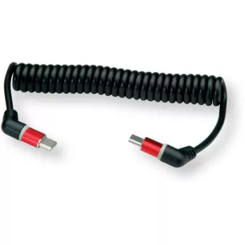 Cable espiral de carga USB 2.0 ROLINE C-C macho/macho 60W 1,5 m - cable - digital/datos (11.02.8350)