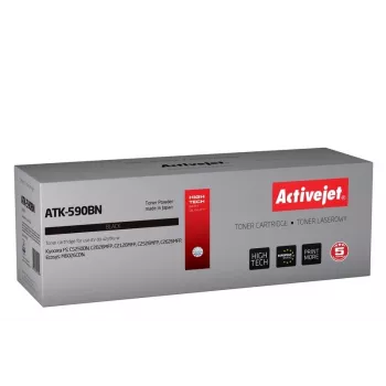 Tóner Activejet ATK-590BN (sustituto de Kyocera TK-590BK; Supreme; 7000 páginas; negro)