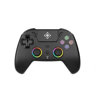 Mando de juego inalámbrico DELTACO GAM-189 RGB Hall Effect Negro — inalámbrico, iluminación RGB, sensores de efecto Hall