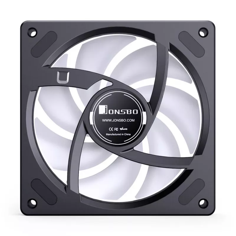 Ventilador de carcasa 120mm PWM ARGB Jonsbo ZB-120 Reverse Blade, negro